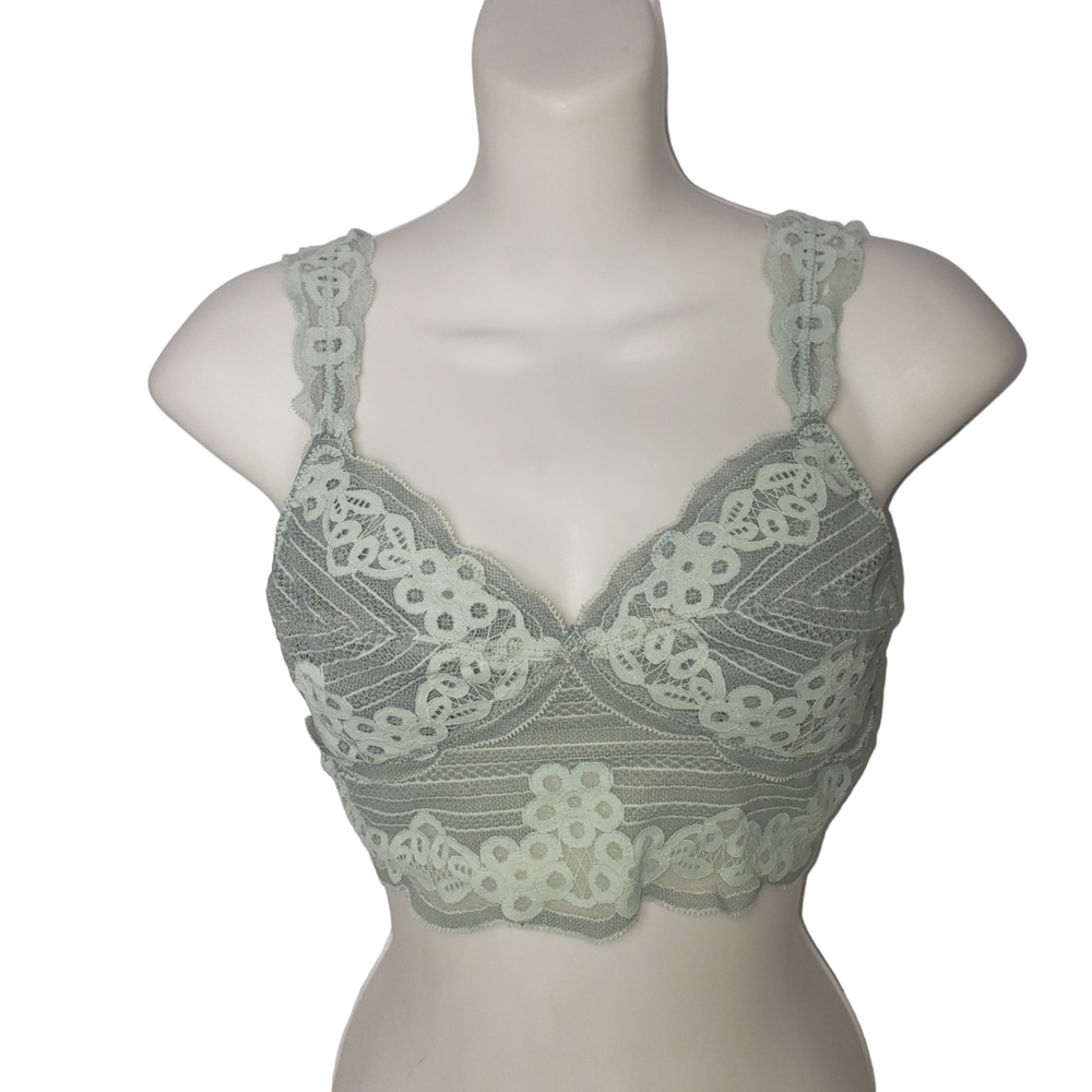 AERIE Blue Lace Bralette Size Medium